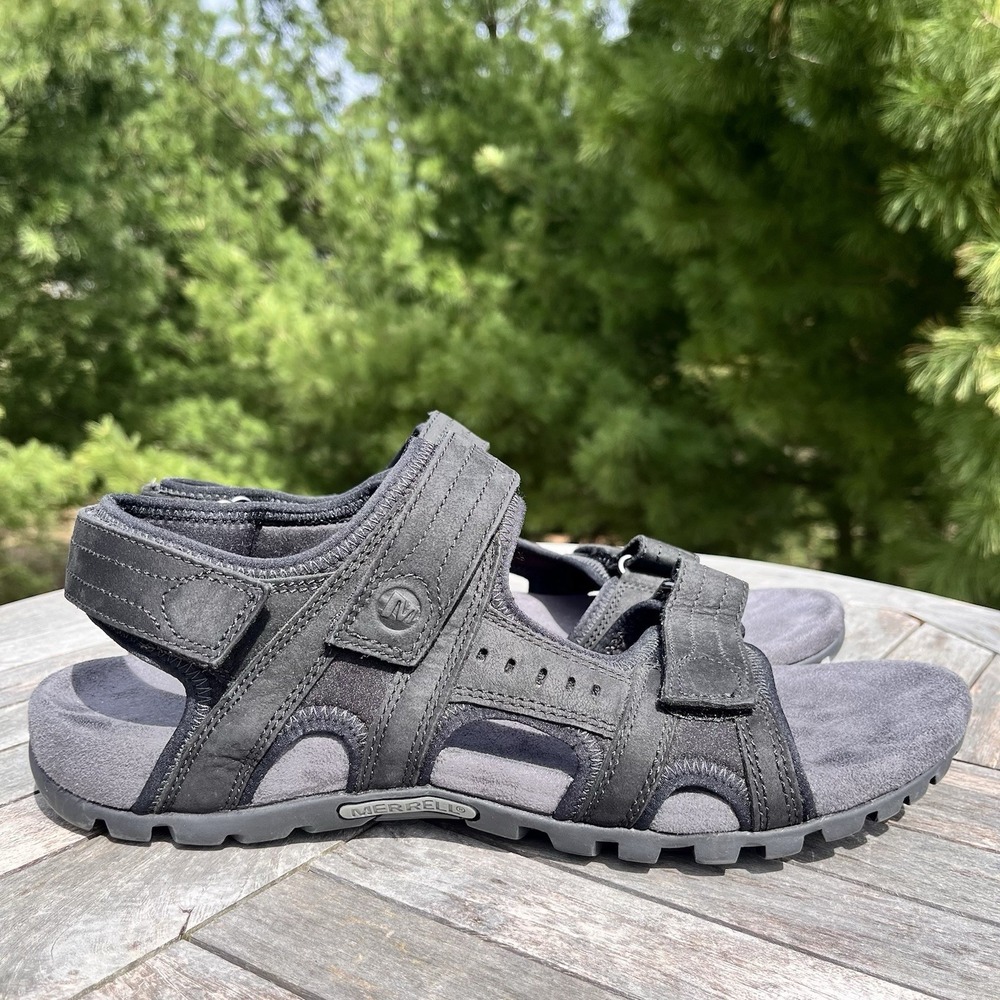 Merrell Sandspur II Sandal Mens Sz 10 Black Convertible Strap Water Hiking Shoes